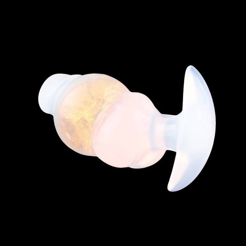 Dual-Orb Fantasy Silicone Butt Plug Dildo – Anchor Base, Contour-Hugging Pleasure Tool