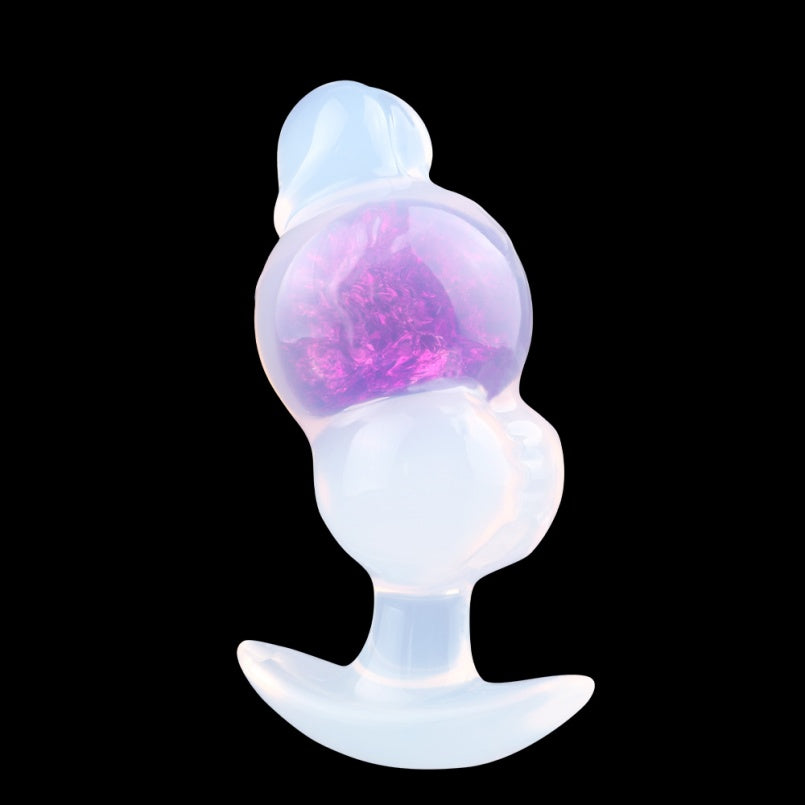 Dual-Orb Fantasy Silicone Butt Plug Dildo – Anchor Base, Contour-Hugging Pleasure Tool