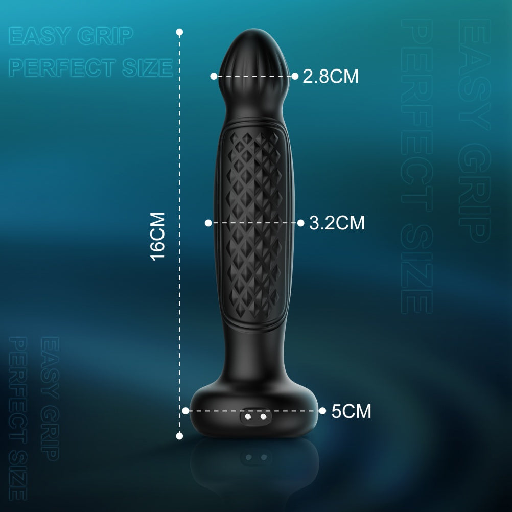 Dual-Pleasure Vibrating Thrusting Massager- Prostate and G-Spot Stimulator Sex Toys