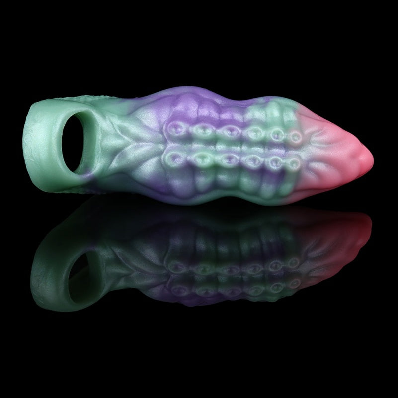 Fantasy Tentacle 5.5 inch Cock Sleeve – Multicolored Silicone Male Sex Toys for Pleasure