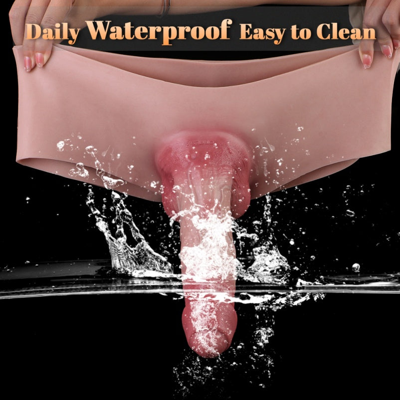 Wearable Flesh-Like Silicone 7.5in Cock Sleeve - Male Penis Enlargement and Ejaculation Control
