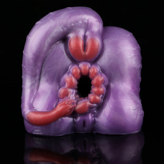 Fantasy Monster Silicone Ass Pocket Pussy - Male Penis Insertion Masturbation Massager