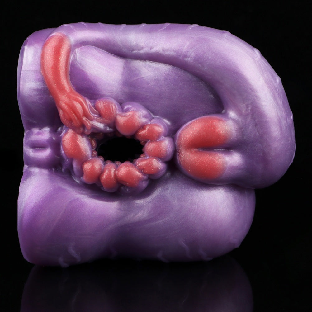 Fantasy Monster Silicone Ass Pocket Pussy - Male Penis Insertion Masturbation Massager