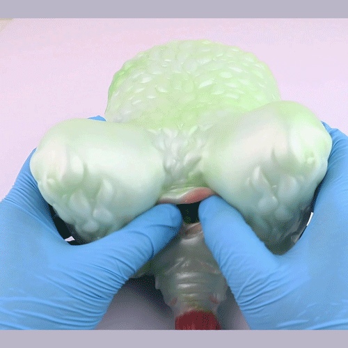 Monster Spirit Beast Fantasy Ass Pocket Pussy - Single-Channel Silicone Male Masturbation Stroker