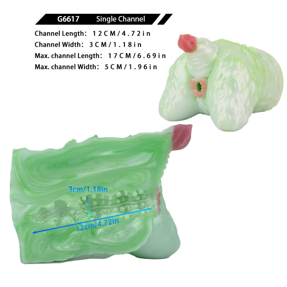 Monster Spirit Beast Fantasy Ass Pocket Pussy - Single-Channel Silicone Male Masturbation Stroker