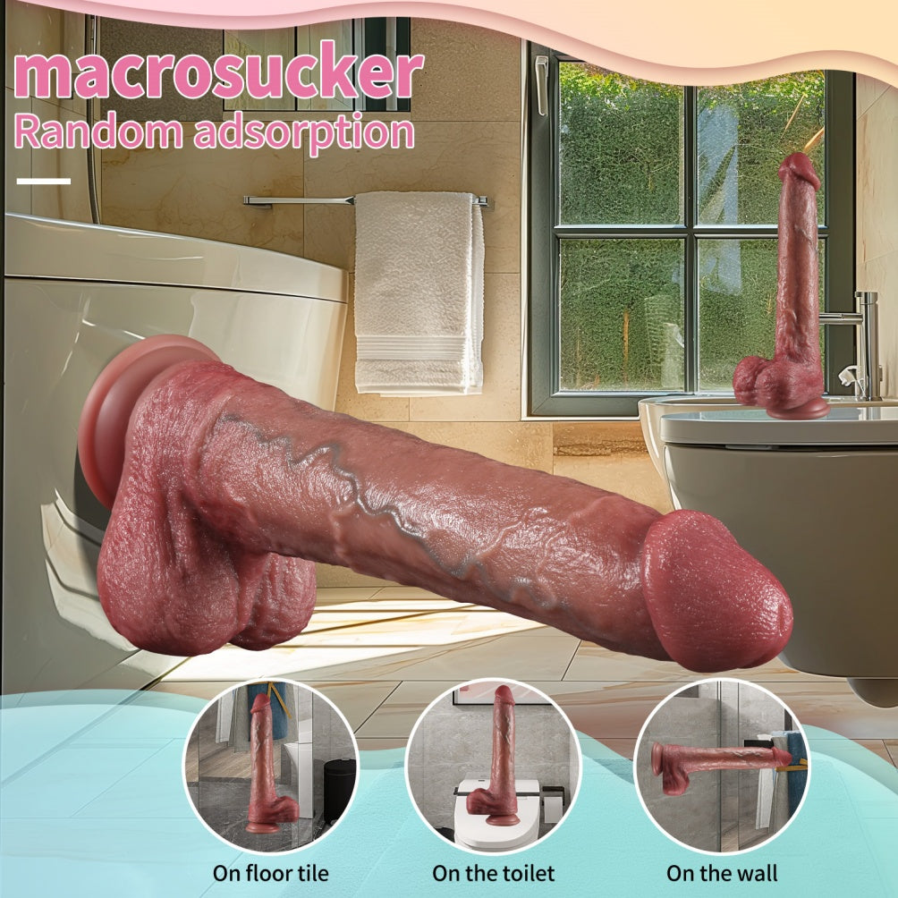 10.4-Inch Extra Long Realistic Dildo with Suction Cup – Deep Insertion Female Vaginal Masturbation Toy