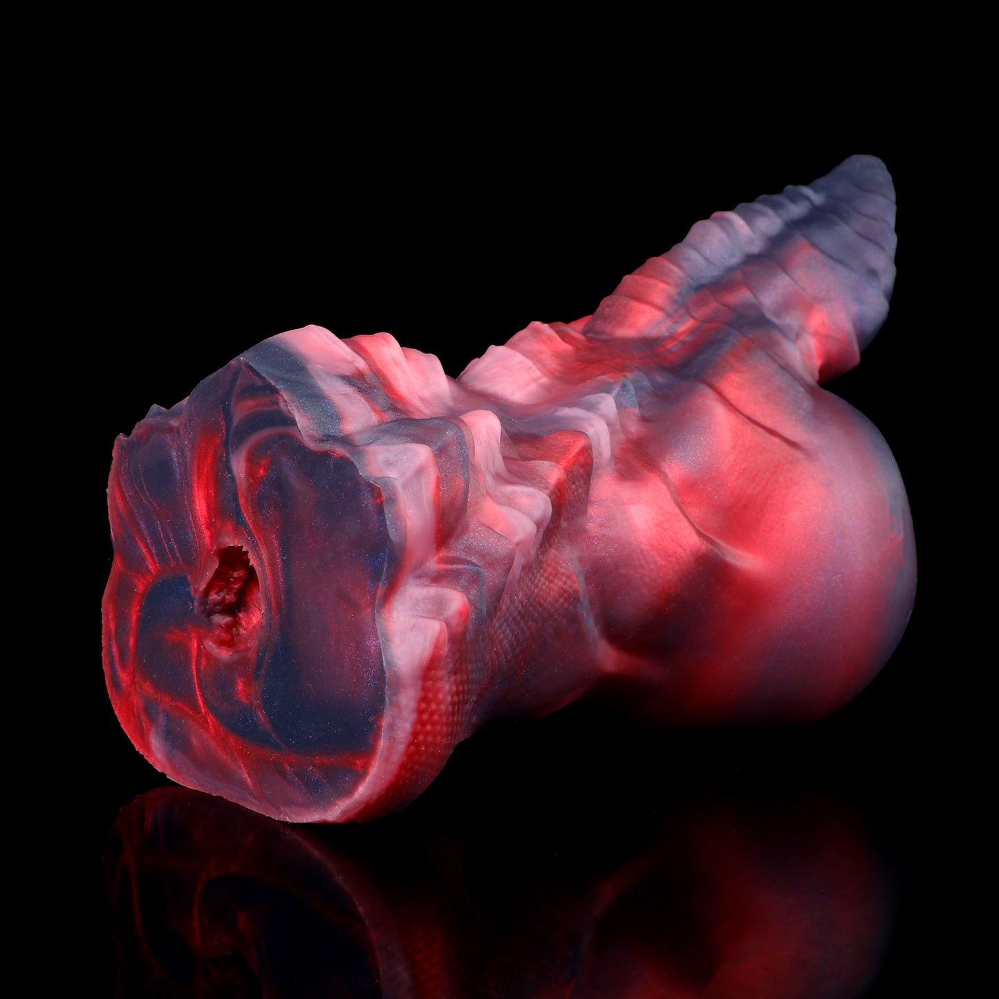 Scharlachrot-geschuppter T-Rex Drachen-Pocket Pussy – Fantasy-Bestien-Sexpuppe für männliche Sexspielzeuge