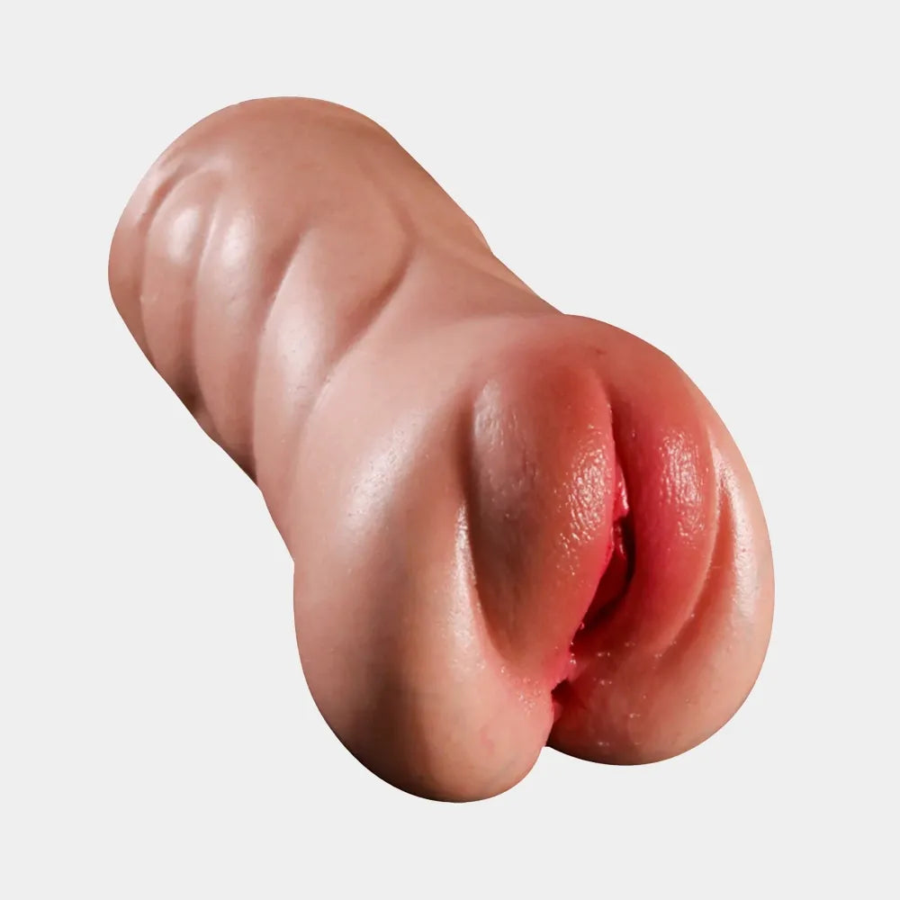 Masturbateur masculin réaliste en forme de faux vagin – Taille réelle, chatte de poche, coupe de fellation pour homme