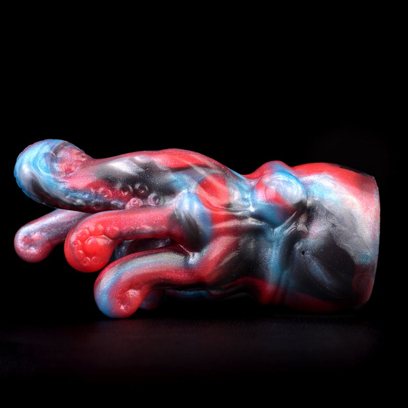 Female-Exclusive Strap-On Fantasy Octopus Ball Gag – Iridescent Silicone Bondage BDSM Set