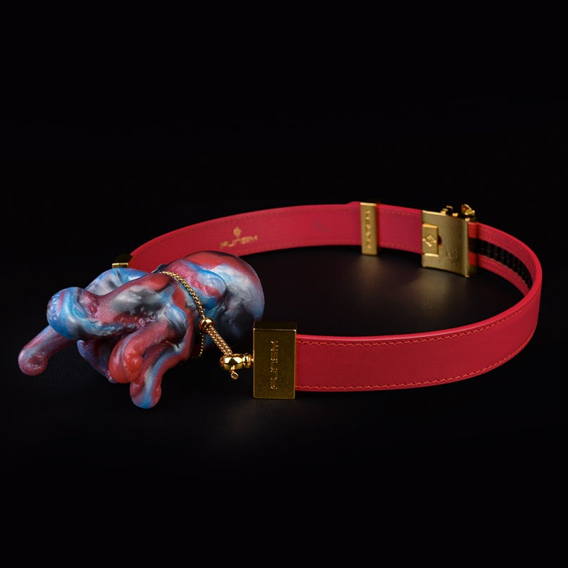 Female-Exclusive Strap-On Fantasy Octopus Ball Gag – Iridescent Silicone Bondage BDSM Set