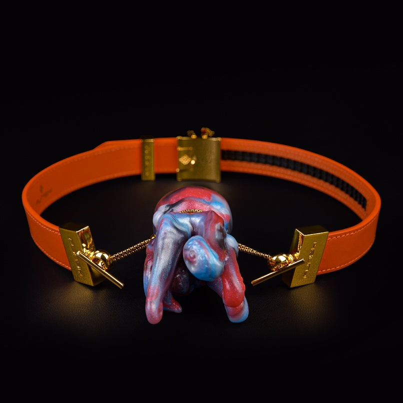 Female-Exclusive Strap-On Fantasy Octopus Ball Gag – Iridescent Silicone Bondage BDSM Set