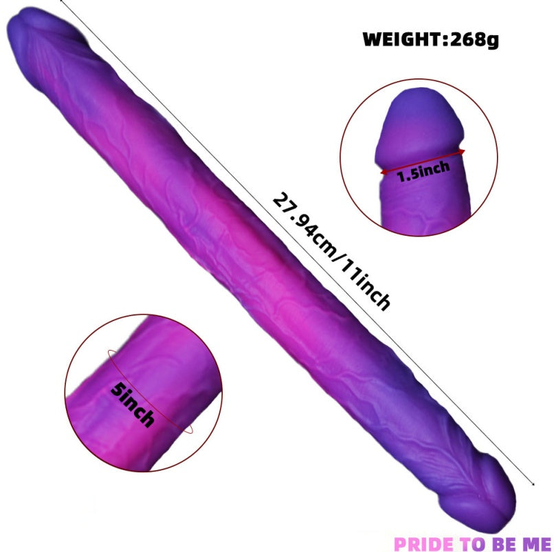 Fantasy Monster Silikon-Doppeldildo – Bondage-Spielzeug speziell für Lesben