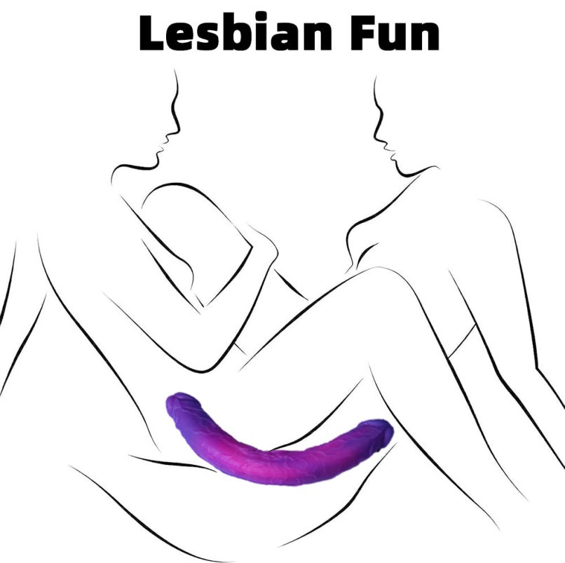 Fantasy Monster Silikon-Doppeldildo – Bondage-Spielzeug speziell für Lesben