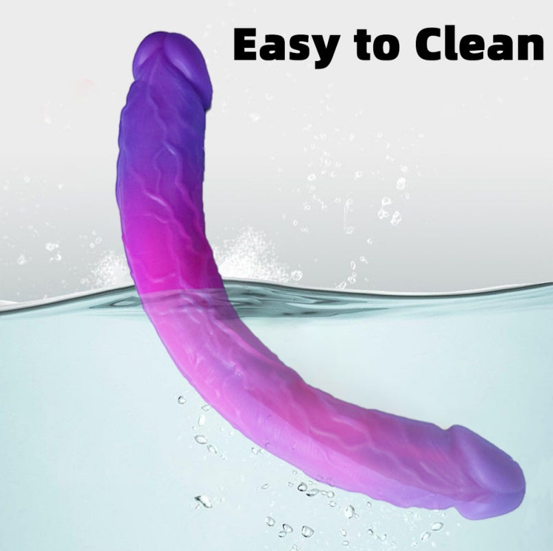 Fantasy Monster Silikon-Doppeldildo – Bondage-Spielzeug speziell für Lesben