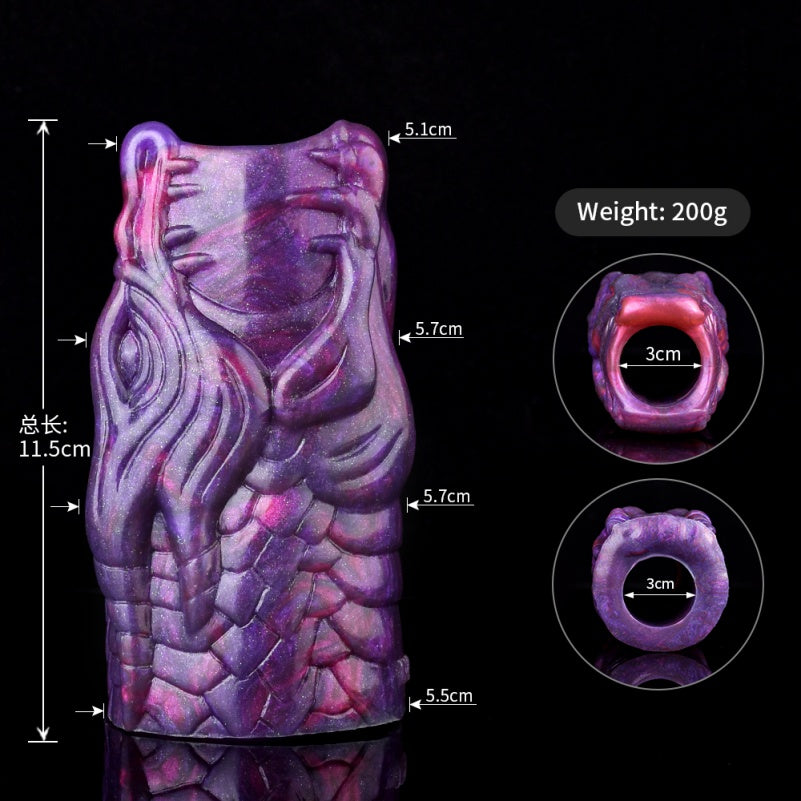 Fantasy Silicone Dragon Penis Sleeve Sheath – Fierce to Revitalize Male Sex Toys Performance