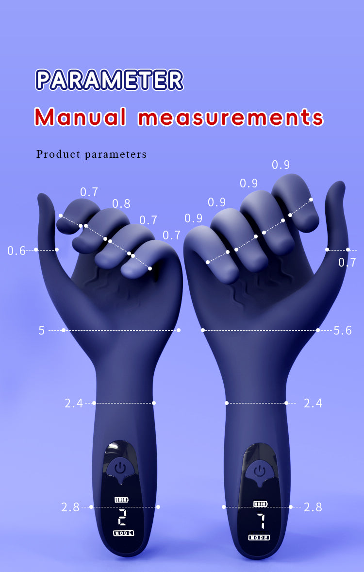 Realistic Hand-Shaped Silicone Male Masturbator with Vibration & Digital Display – Fantasy Handjob Stroker