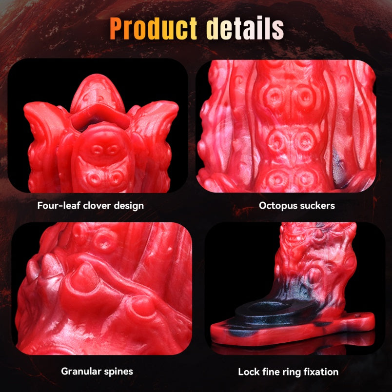Monsterdildo Fantasy vibrierende Penishülle – halbumwickelte Penishüllenverlängerung