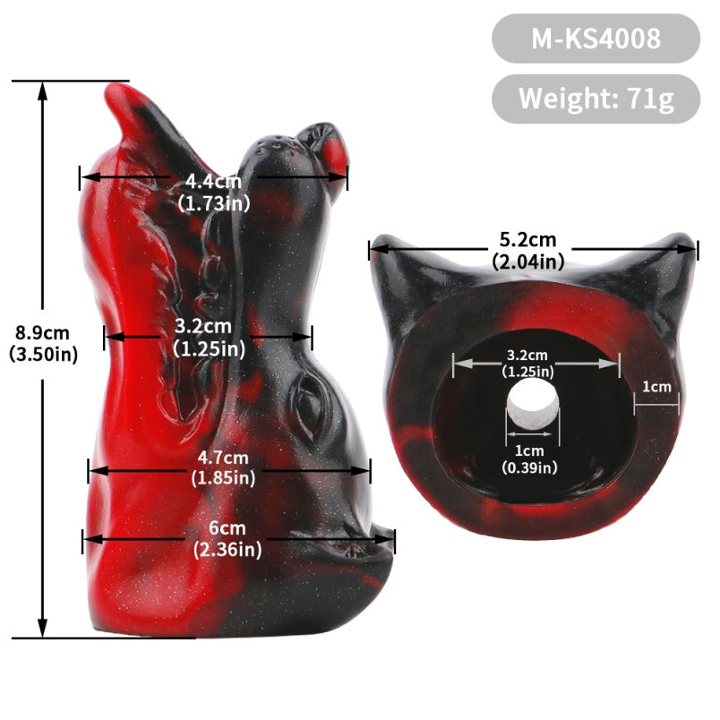 Akainu Kit de bâillon à boule vertical Kinky Sex Toys - Bad Dragon Oral Restraint BDSM