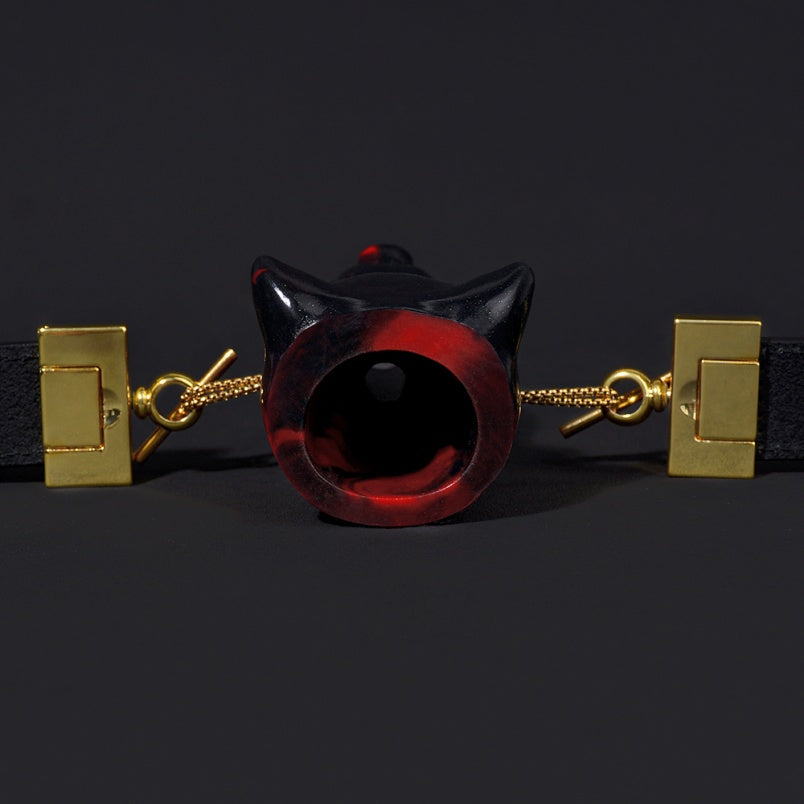 Akainu Vertical Ball Gag Kinky Bondage Set - Bad Dragon Oral Restraint Oral Sex Toys for Women Men