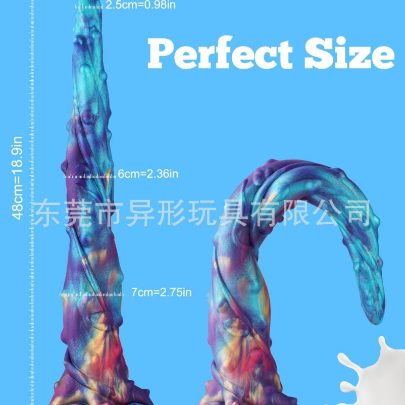 Anal Expansion Ultra-Long Butt Plug Fantasy Dildo - Tentacle Silicone Bondage BDSM Toy