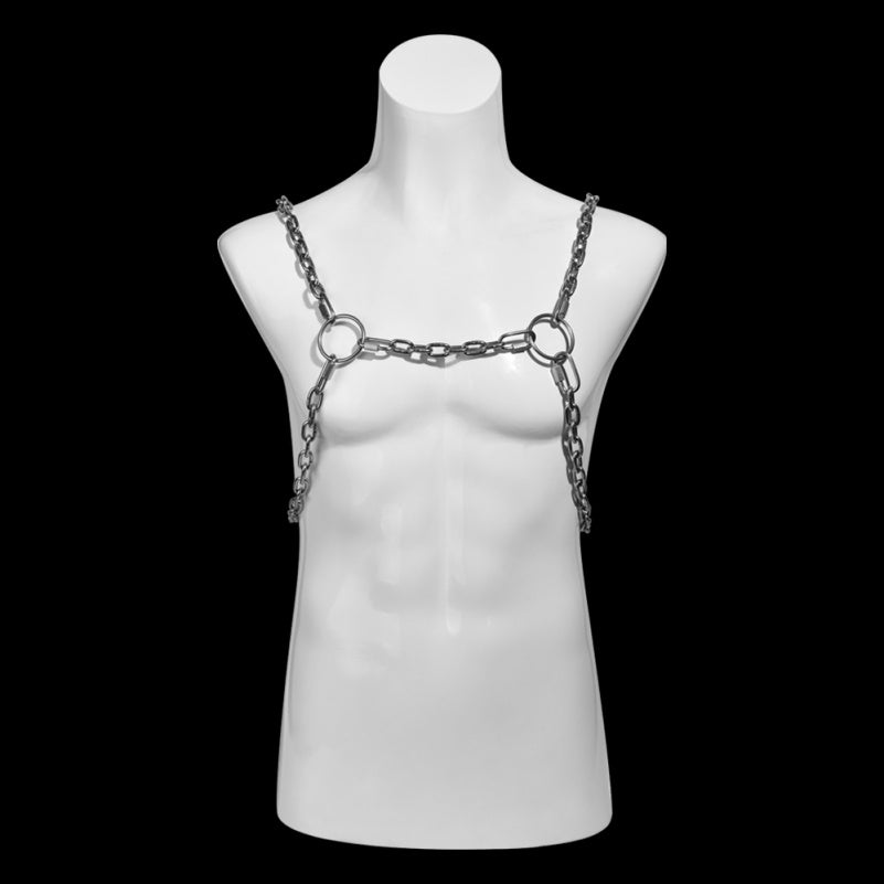 Nippelklemmen aus Metall, Bondage-Set – Verstellbarer Strap-on, kompatibel mit intensiven BDSM-Spielzeugen