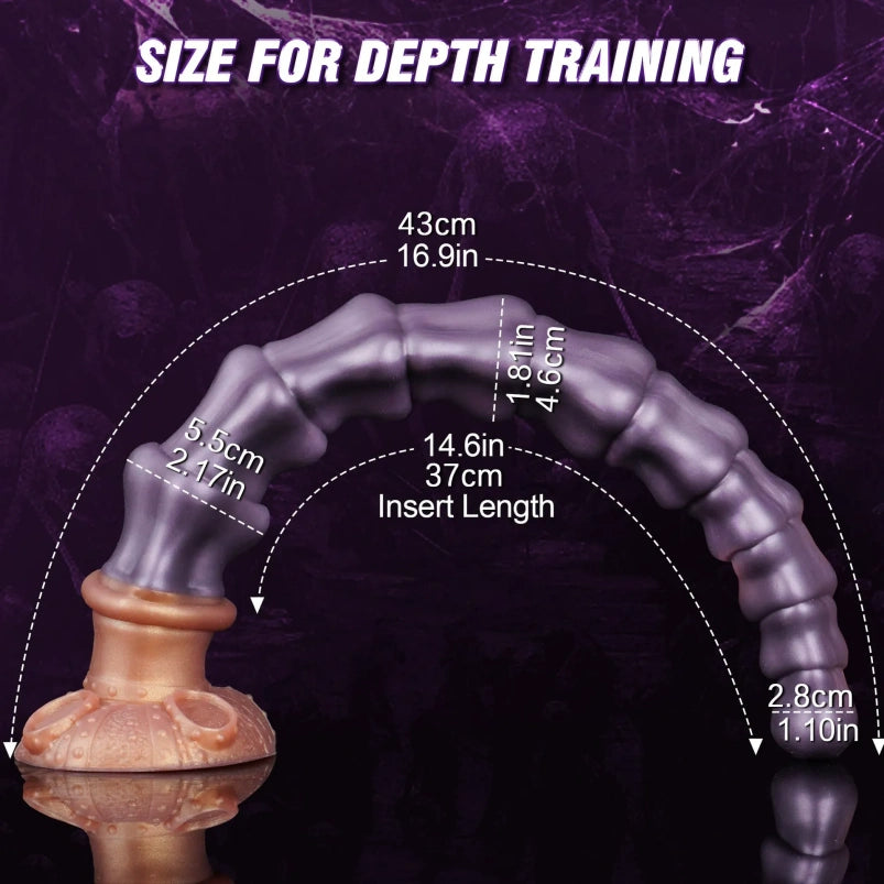 Skull Fantasy Silicone Anal Beads Butt Plug Dildo – Gradual Expansion Bondage BDSM Toys