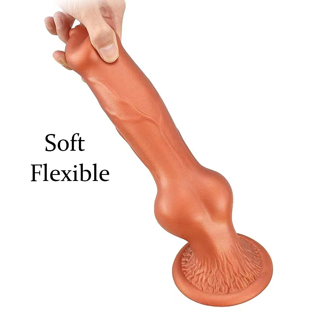 Großer Hundedildo, geknoteter Analplug – realistischer Tierdildo, Dilatator, Sexspielzeug für Frauen und Lesben