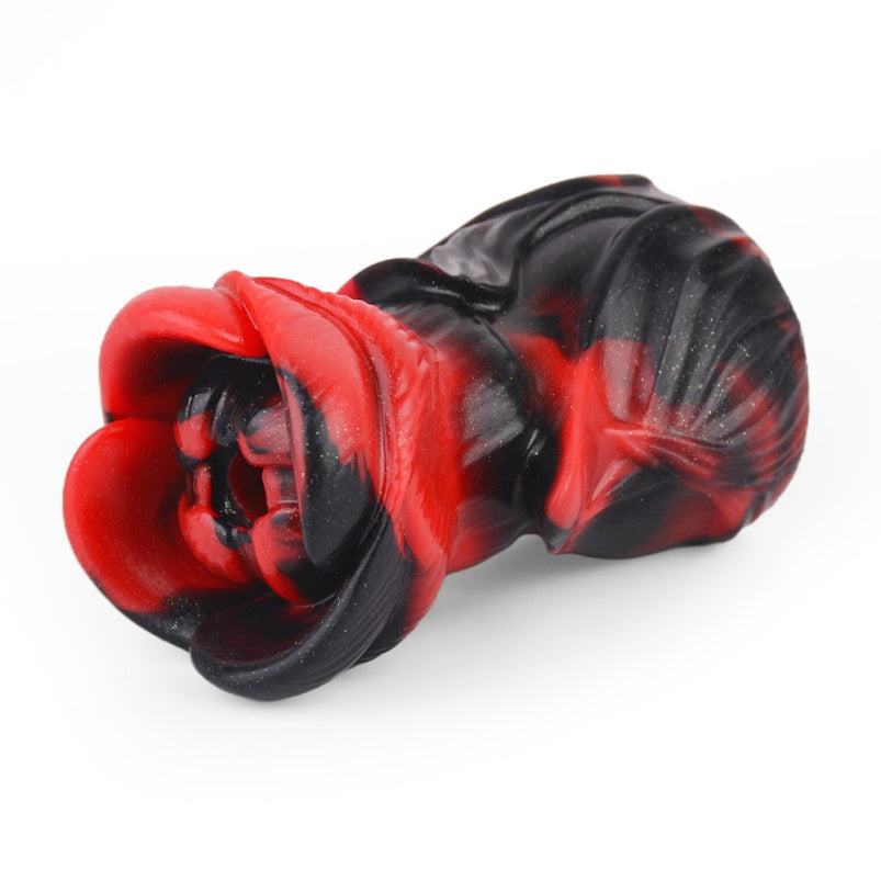 Bâillon-bouche Yukina Fantasy - Bâillon-boule en silicone rose rouge et noir, cuir, jouets sexuels BDSM coquins