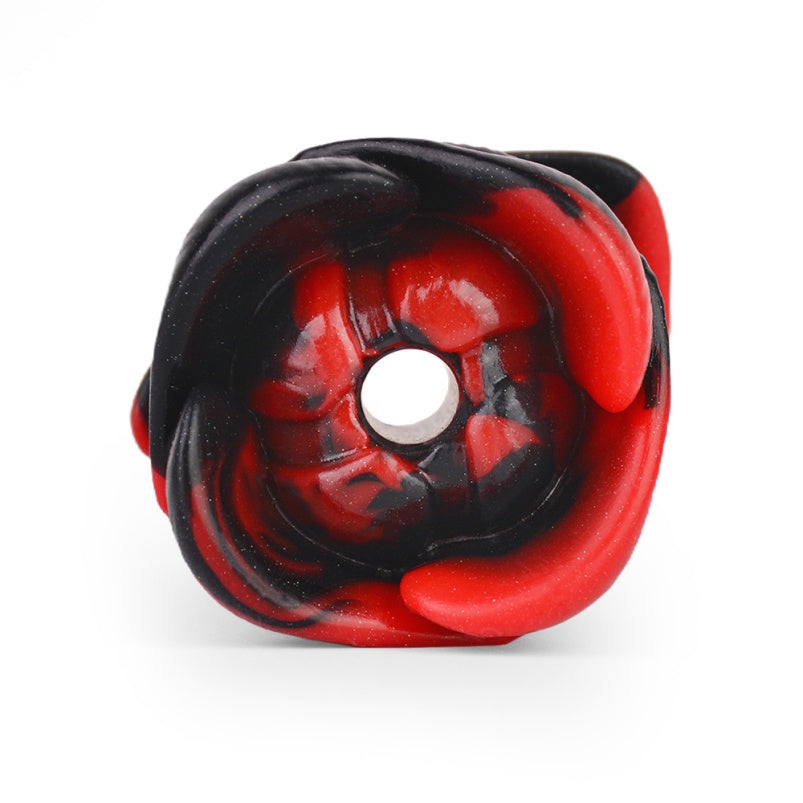 Bâillon-bouche Yukina Fantasy - Bâillon-boule en silicone rose rouge et noir, cuir, jouets sexuels BDSM coquins