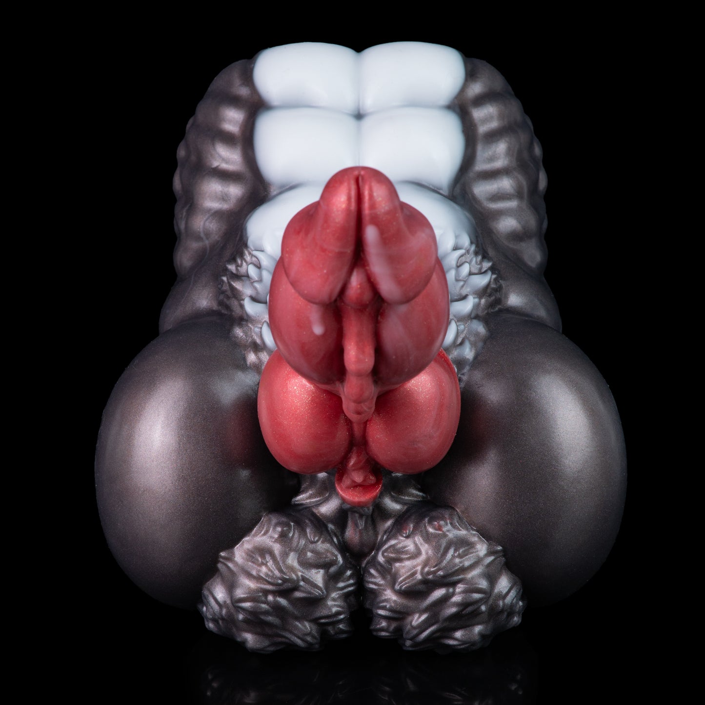 Alien Torso Pocket Pussy & Dog Dildo – Fantasy Designed for Couple Sex Toy | Platinum Silicone