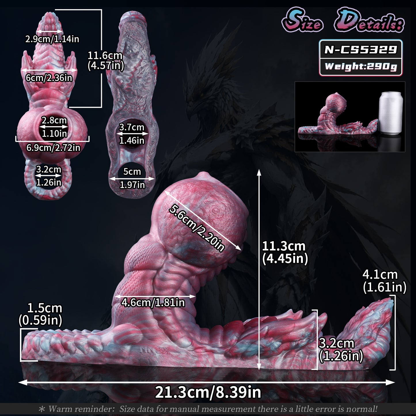 Manchon de pénis « Créature fantastique » avec stimulateur à friction – Rallonge de pénis 2-en-1 en silicone platine pour les couples