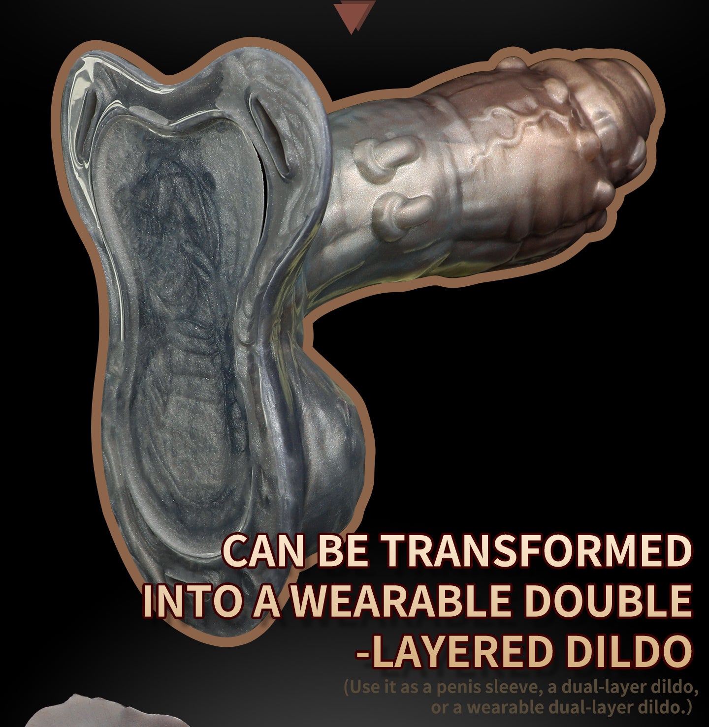 Wearable Monster Strap On Cock Sleeve – Canine Penis Extender & Stamina Training Male Sex Toys