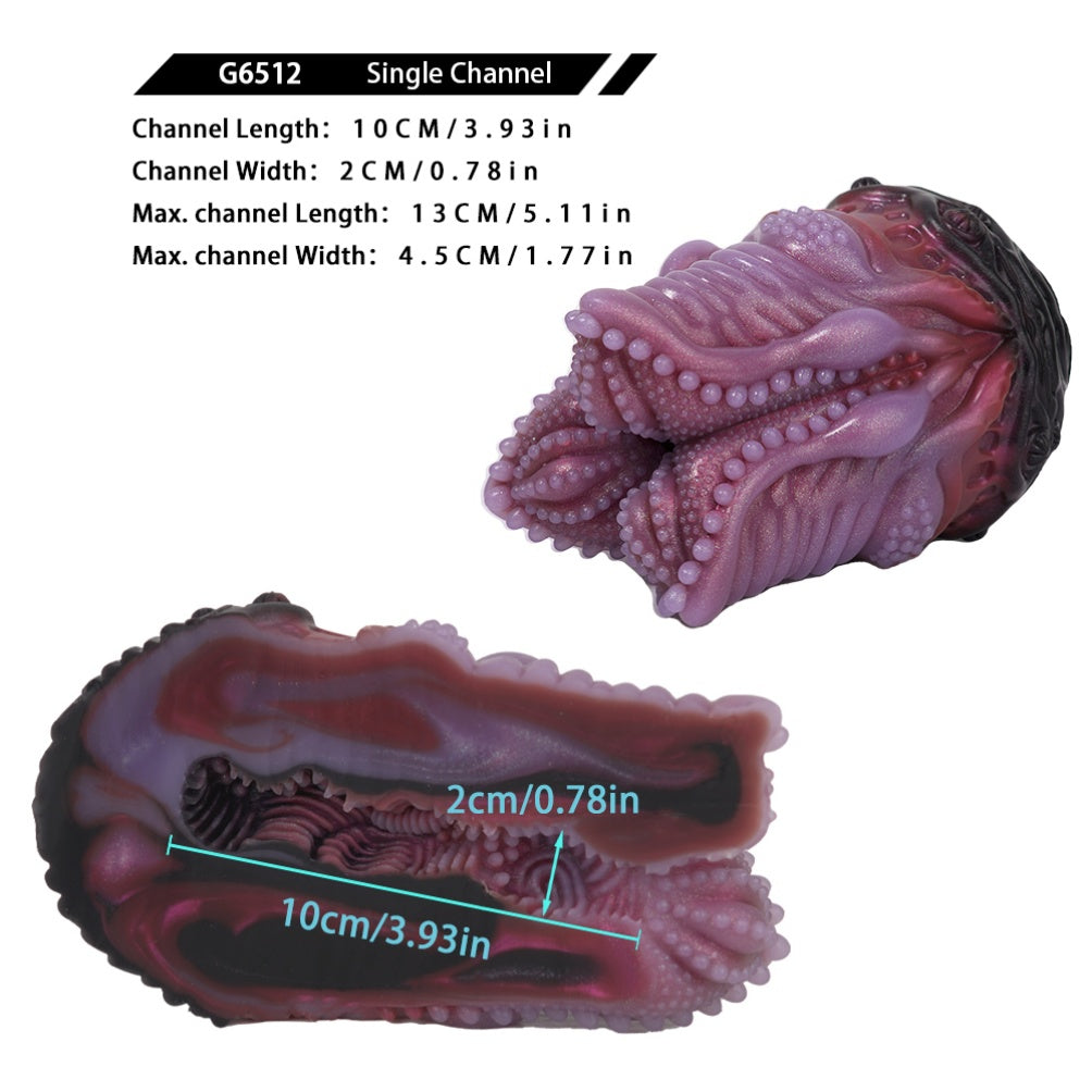 Fantasy Alien Petal Silicone Pocket Pussy - Male Penis Massage Masturbation Stroker