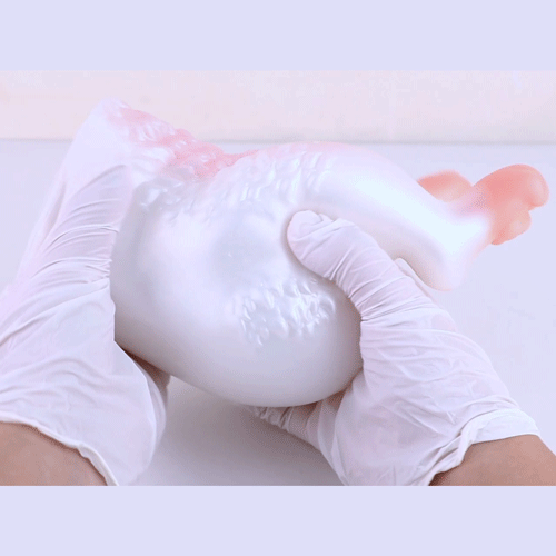 Pink Bunny Fantasy Animal Pocket Pussy - Insertable Penis Massaging Blowjob Silicone Sex Dolls