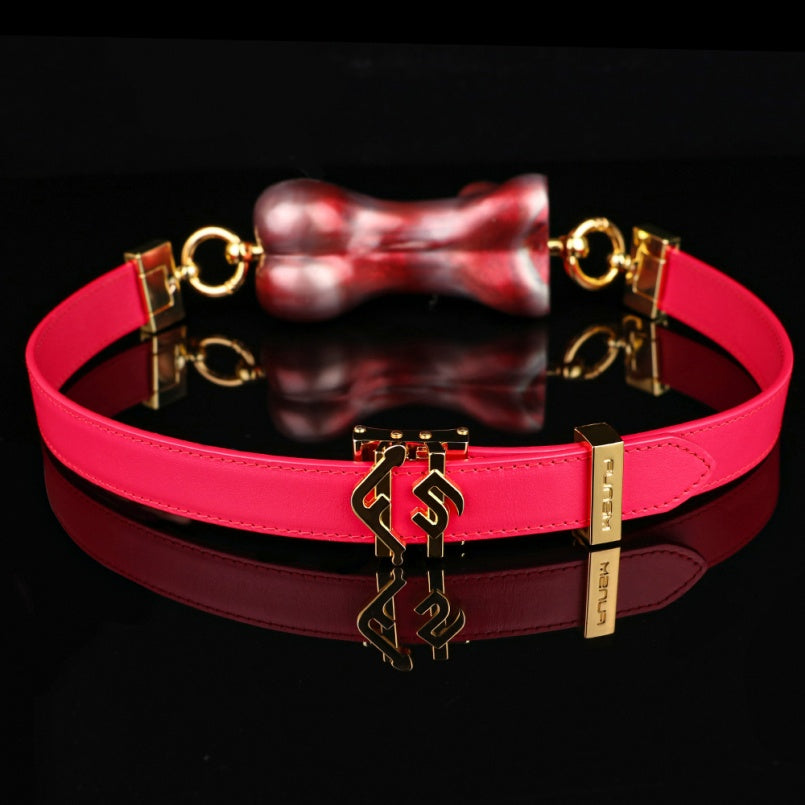 Beauty Nude Horizontal Ball Gag - Lustrous Silicone Wearable Mouth Restraint BDSM Toy