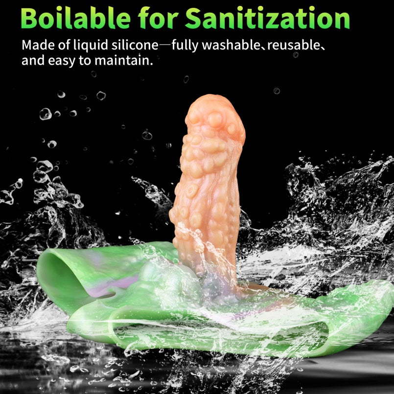 Wearable Monster Fantasy Penis Sleeve - ED Enhancement Delay Device