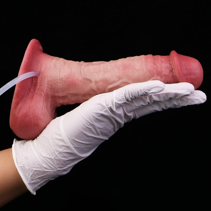 Squirting Strap-On with Suction Cup – Ideal for Penetrative Anal and Vaginal Silicone Sex Toy