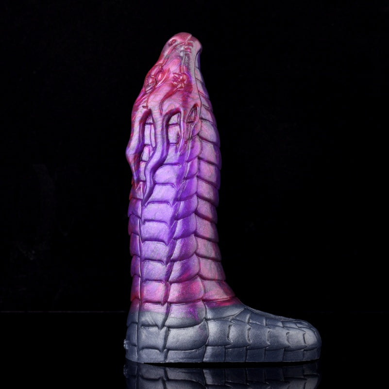 Fantasy 6-Zoll Dragon Cock Sleeve – Lilafarbener Penis-Extender aus Silikon für Männer