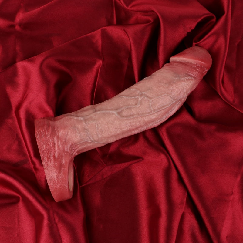 Gode en chair de 20 cm - Extenseur de pénis vibrant télécommandé pour hommes gays