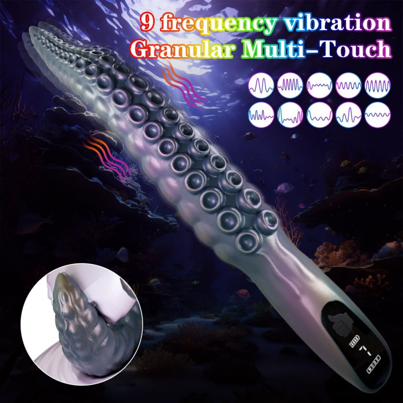 Tentacle Vibrating Butt Plug Sucker Texture Alien Fetish Platinum Silicone Domlust Tentacle Vibrating Butt Plug Sucker Texture Alien Fetish Platinum Silicone Domlust
