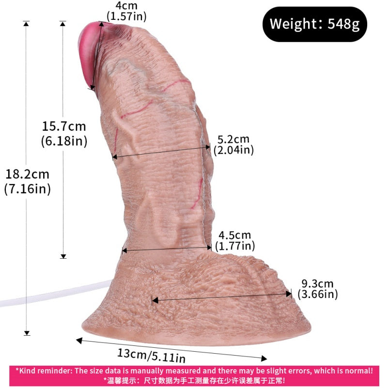 Riesiger realistischer Dildo aus Silikon mit künstlichem Sperma – S-Kurven-Design für natürliche Vaginalpassform für weibliche Sexspielzeuge