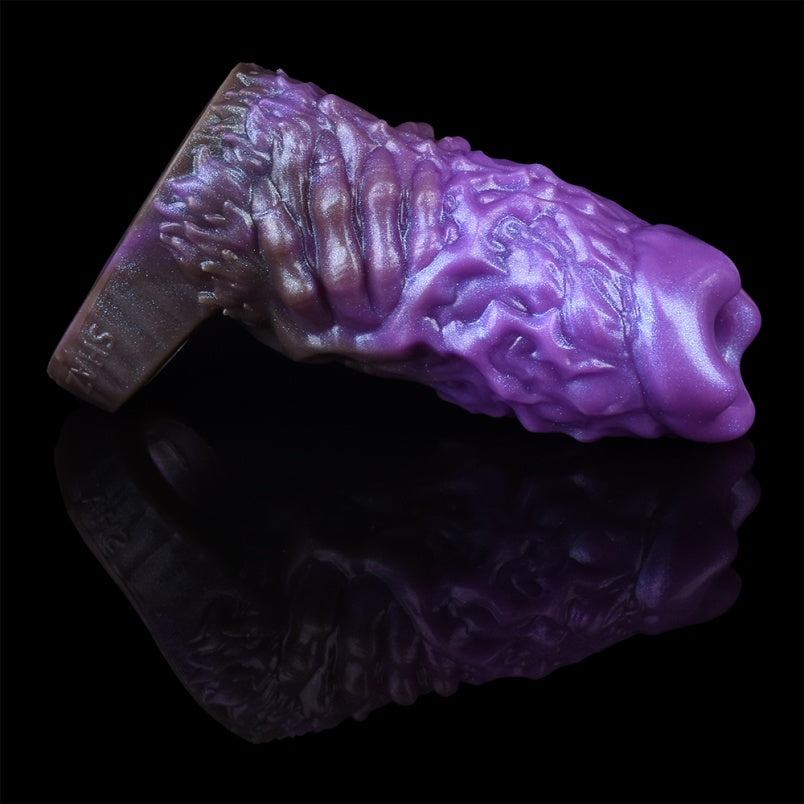 Amethyst Bloom Silicone Penissleeve – Hybrid Cock Extender for Penetration Domination