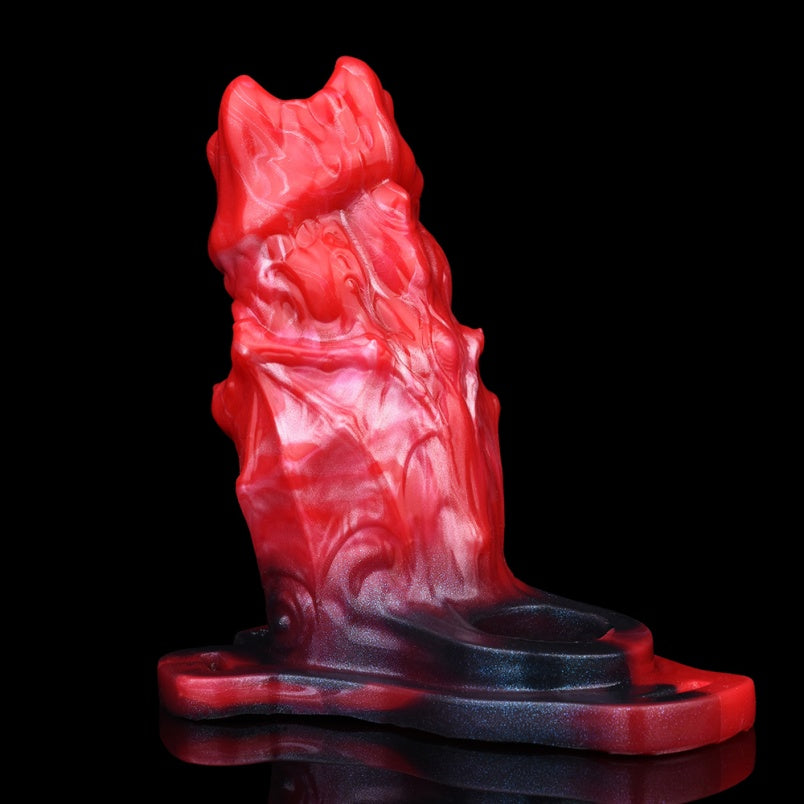 Silicone Fantasy Monster Cock Sleeve - Built-in Rigid Spine to Combat Penis Softness