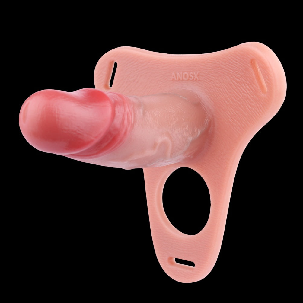 Realistic Flesh-Like Texture Cock Sleeve - Penis Strap-On Extension Tool for Men