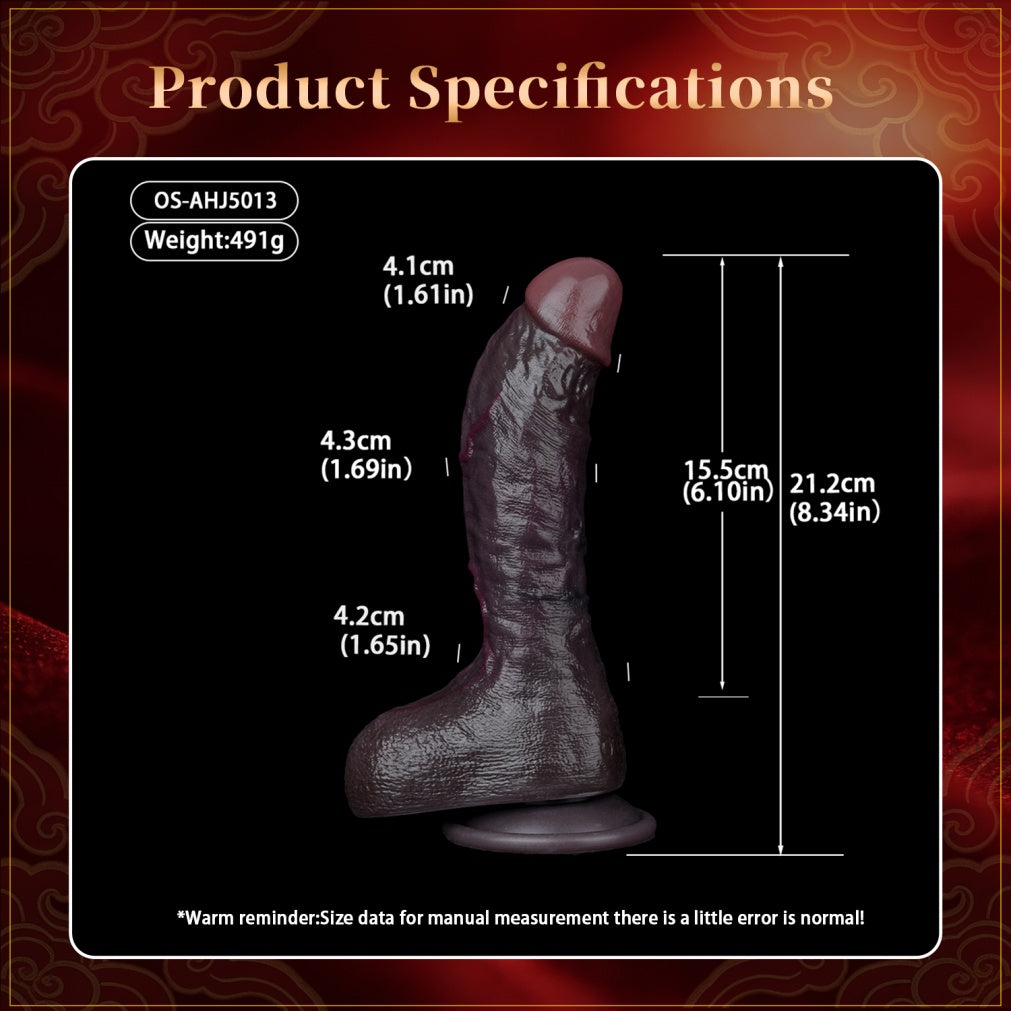 Godemiché réaliste à ventouse et peau mobile – Stimulation du point G et plaisir authentique pour la masturbation féminine