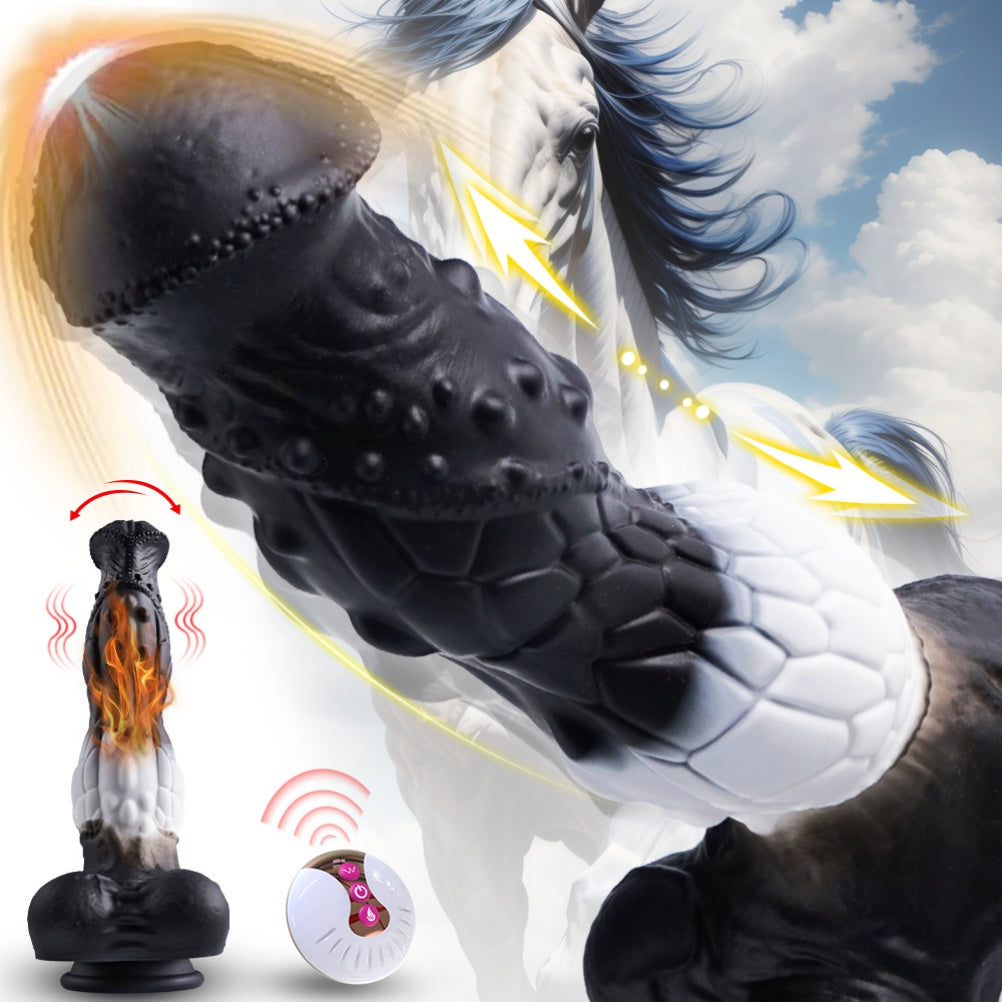 4-in-1 Thrusting Horse Dildo Heated, Vibrating, Remote Control | Domlust 4-in-1 Thrusting Horse Dildo Heated, Vibrating, Remote Control | Domlust