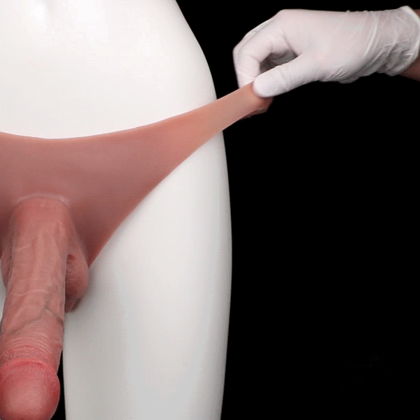 Flesh Realistic Penis Sleeve Sheath Underwear - 8-Inch Cocksleeve Extender Male Sex Toys