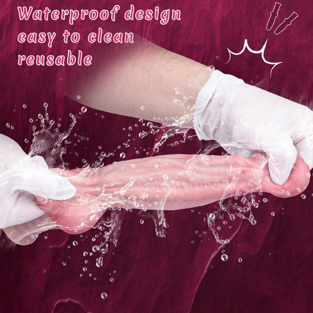 7.2-Inch Realistic Silicone Dildo – Dual-Layer Flesh Craft for Orgasmic Massage