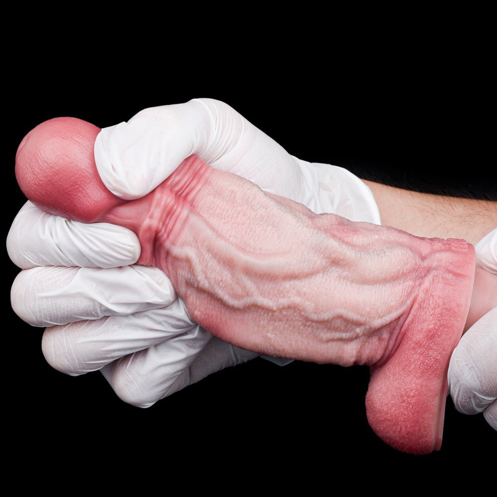 7.2-Inch Realistic Silicone Dildo – Dual-Layer Flesh Craft for Orgasmic Massage