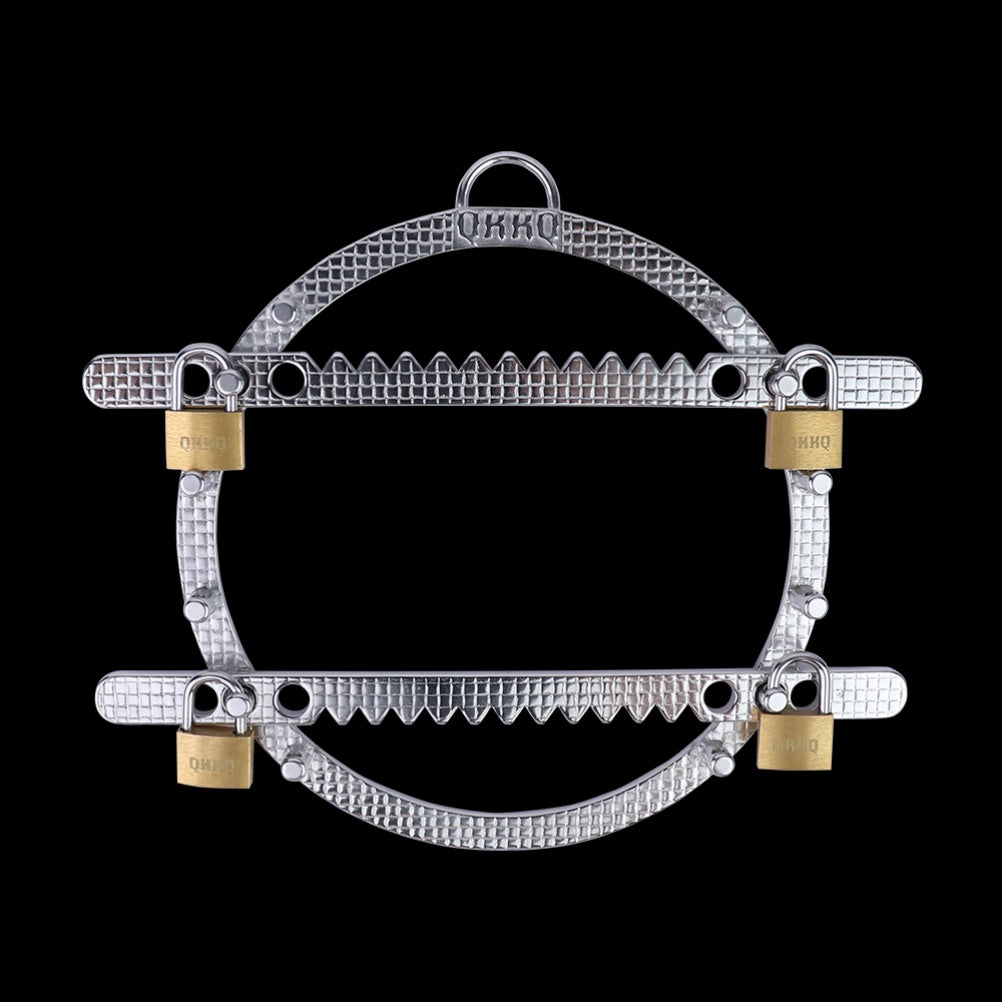 Fantasy Serrated Nipple Clamps Bondage Kinky Sex - Stainless Steel Metal Strap-on BDSM Toy